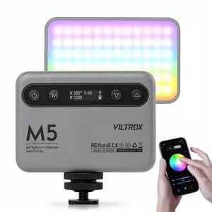 Bluetooth RGB Portable Photography Light Panel | APP Remote 5W Full Color Streaming Light for Streamers Video Photography Youtube Tiktok Vlog Bluetooth RGB Portable Photography Light Panel | APP Remote 5W Full Color Streaming Light for Streamers Video Photography Youtube Tiktok Vlog