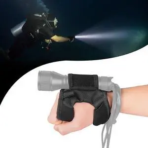 Diving Flashlight Glove Hands-Free Flashlight Holder Universal Adjustable Wrist Strap Scuba Dive Lights Accessories (Not Included Flashlight) Diving Flashlight Glove Hands-Free Flashlight Holder Universal Adjustable Wrist Strap Scuba Dive Lights Accessories (Not Included Flashlight)