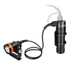 D630 V2.0 4600 Lumen 5 Imported LED Primary Canister Dive Light with 7° Super Focus Beam, Straight/Side Mounted and Backmount Technical Diving Flashlight, for Cave Wreck Night Diving D630 V2.0 4600 Lumen 5 Imported LED Primary Canister Dive Light with 7° Super Focus Beam, Straight/Side Mounted and Backmount Technical Diving Flashlight, for Cave Wreck Night Diving