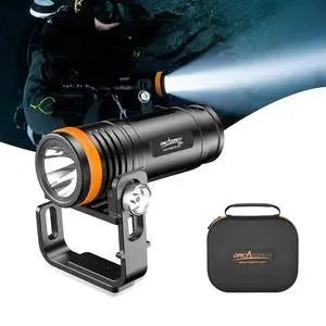 D920 5000 Lumens Handheld Cordless Dive Light 9° Focused Beam 4 Modes with Magnetic Charging, 150m Waterproof Flashlight with Battery Indicator for Wreck/Night/Cave Diving D920 5000 Lumens Handheld Cordless Dive Light 9° Focused Beam 4 Modes with Magnetic Charging, 150m Waterproof Flashlight with Battery Indicator for Wreck/Night/Cave Diving