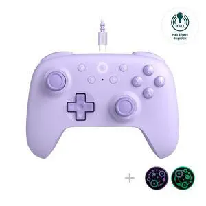 Ultimate 2C Hall Effect Joysticks and Hall Triggers Wired Controller for Windows PC and Android, with Remappable L4/R4 Bumpers, Turbo function & Rumble vibration (Purple) Ultimate 2C Hall Effect Joysticks and Hall Triggers Wired Controller for Windows PC and Android, with Remappable L4/R4 Bumpers, Turbo function & Rumble vibration (Purple)