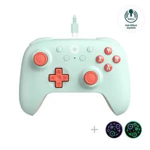 Ultimate 2C Hall Effect Joysticks and Hall Triggers Wired Controller for Windows PC and Android, with Remappable L4/R4 Bumpers, Turbo function & Rumble vibration (Mint) Ultimate 2C Hall Effect Joysticks and Hall Triggers Wired Controller for Windows PC and Android, with Remappable L4/R4 Bumpers, Turbo function & Rumble vibration (Mint)