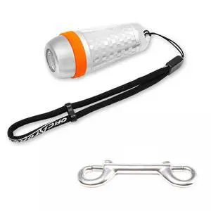 SD03 Dive Beacon 4-Color-in-1 (Blue, Red, White, Green) & 3.5inch Stainless Steel Bolt Snap Bundle SD03 Dive Beacon 4-Color-in-1 (Blue, Red, White, Green) & 3.5inch Stainless Steel Bolt Snap Bundle