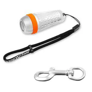 SD03 Dive Beacon 4-Color-in-1 (Blue, Red, White, Green) & 2.75inch Stainless Steel Bolt Snap Bundle SD03 Dive Beacon 4-Color-in-1 (Blue, Red, White, Green) & 2.75inch Stainless Steel Bolt Snap Bundle
