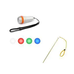 SD03 Dive Beacon 4-Color-in-1 (Blue, Red, White, Green) & 13 inches Scuba Diving Pointer Aluminum Alloy Lobster Tickle Pointer (Yellow) Combo SD03 Dive Beacon 4-Color-in-1 (Blue, Red, White, Green) & 13 inches Scuba Diving Pointer Aluminum Alloy Lobster Tickle Pointer (Yellow) Combo