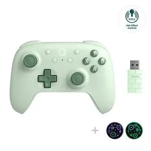 Ultimate 2C Hall Effect Joysticks and Hall Triggers Wireless Controller for Windows PC and Android, with Remappable L4/R4 Bumpers, Turbo function & Rumble vibration (Green) Ultimate 2C Hall Effect Joysticks and Hall Triggers Wireless Controller for Windows PC and Android, with Remappable L4/R4 Bumpers, Turbo function & Rumble vibration (Green)