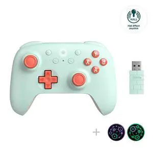 Ultimate 2C Hall Effect Joysticks and Hall Triggers Wireless Controller for Windows PC and Android, with Remappable L4/R4 Bumpers, Turbo function & Rumble vibration (Mint) Ultimate 2C Hall Effect Joysticks and Hall Triggers Wireless Controller for Windows PC and Android, with Remappable L4/R4 Bumpers, Turbo function & Rumble vibration (Mint)
