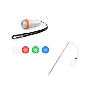 SD03 Dive Beacon 4-Color-in-1 (Blue, Red, White, Green) & 13 inches Scuba Diving Pointer Aluminum Alloy Lobster Tickle Pointer (Silver) Combo SD03 Dive Beacon 4-Color-in-1 (Blue, Red, White, Green) & 13 inches Scuba Diving Pointer Aluminum Alloy Lobster Tickle Pointer (Silver) Combo