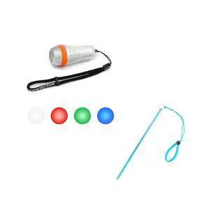 SD03 Dive Beacon 4-Color-in-1 (Blue, Red, White, Green) & 13 inches Scuba Diving Pointer Aluminum Alloy Lobster Tickle Pointer (Blue) Combo SD03 Dive Beacon 4-Color-in-1 (Blue, Red, White, Green) & 13 inches Scuba Diving Pointer Aluminum Alloy Lobster Tickle Pointer (Blue) Combo