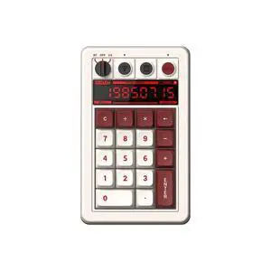 18 Keys Retro Mechanical Numpad, Supports PC Numpad & Standard Calculator Mode, Hot-swappable, PC Calculator Shortcut Button, Bluetooth/2.4G/Wired Numpad for Windows and Android - Fami Edition 18 Keys Retro Mechanical Numpad, Supports PC Numpad & Standard Calculator Mode, Hot-swappable, PC Calculator Shortcut Button, Bluetooth/2.4G/Wired Numpad for Windows and Android - Fami Edition