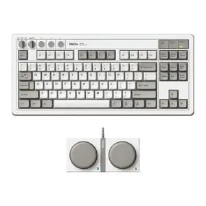 87 Keys Retro Mechanical Keyboard Bluetooth/2.4G/USB-C, Hot Swappable, Dual Super Programmable Buttons, Volume knob for Windows and Android - M Edition 87 Keys Retro Mechanical Keyboard Bluetooth/2.4G/USB-C, Hot Swappable, Dual Super Programmable Buttons, Volume knob for Windows and Android - M Edition