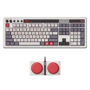 108 Keys Retro Mechanical Keyboard Bluetooth/2.4G/USB-C, Hot Swappable, Dual Super Programmable Buttons, Volume knob for Windows and Android - N Edition 108 Keys Retro Mechanical Keyboard Bluetooth/2.4G/USB-C, Hot Swappable, Dual Super Programmable Buttons, Volume knob for Windows and Android - N Edition