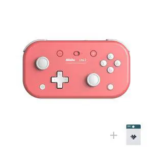 Lite 2 Bluetooth Controller with Motion Controls, Linear Motors Vibration, Joysticks, Triggers and D-pad, Wireless Gamepad for Switch/Switch 2, Android & Raspberry Pi (Pink) Lite 2 Bluetooth Controller with Motion Controls, Linear Motors Vibration, Joysticks, Triggers and D-pad, Wireless Gamepad for Switch/Switch 2, Android & Raspberry Pi (Pink)