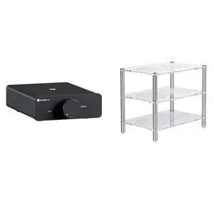 Acrylic Amplifier Rack and V3 Stereo Amplifier Home Audio with 48V5A Power Supply Acrylic Amplifier Rack and V3 Stereo Amplifier Home Audio with 48V5A Power Supply