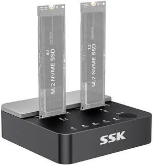 Bundles with NVMe SSD Cloner, M.2 Duplicator Dual Bay NVMe Enclosure, Tool-Free 20Gbps USB3.2 Gen 2X2 SSD to USB Adapter and M.2 NVME SATA SSD Enclosure Adapter, USB 3.2 Gen 2 (10 Gbps) Bundles with NVMe SSD Cloner, M.2 Duplicator Dual Bay NVMe Enclosure, Tool-Free 20Gbps USB3.2 Gen 2X2 SSD to USB Adapter and M.2 NVME SATA SSD Enclosure Adapter, USB 3.2 Gen 2 (10 Gbps)