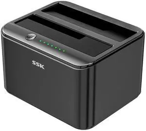 Aluminum Hard Drive Docking Station, USB 3.0 to SATA Dual Bay External HDD Dock Caddy Reader for 2.5 & 3.5 inch SATA HDD SSD, with UASP Offline Cloner/Duplicator Function (2x20TB Supports) Black Aluminum Hard Drive Docking Station, USB 3.0 to SATA Dual Bay External HDD Dock Caddy Reader for 2.5 & 3.5 inch SATA HDD SSD, with UASP Offline Cloner/Duplicator Function (2x20TB Supports) Black