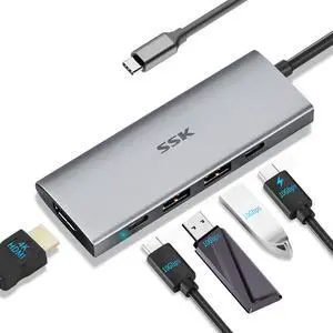 100W USB-C HUB, USB3.2 Gen 2 10Gbps 5 in 1 Type C Multiport Adapter with 4K HDMI, 2 USB C with 1 PD Powered, 2 USB A 3.2 Gen2 Ports, SuperSpeed USB Dock for Laptop MacBook Pro Air Dell Hp Lenovo 100W USB-C HUB, USB3.2 Gen 2 10Gbps 5 in 1 Type C Multiport Adapter with 4K HDMI, 2 USB C with 1 PD Powered, 2 USB A 3.2 Gen2 Ports, SuperSpeed USB Dock for Laptop MacBook Pro Air Dell Hp Lenovo