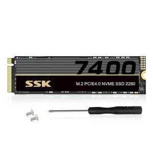 M.2 NVMe SSD 2TB, PCIe Gen 4.0 x4 M.2 2280 SSD Card Up to 7400MB/s, NVMe 2.0 Internal Gaming Solid State Drive Support DRAM-Less Low Power Consumption, Trim, Graphene Heatsink Included M.2 NVMe SSD 2TB, PCIe Gen 4.0 x4 M.2 2280 SSD Card Up to 7400MB/s, NVMe 2.0 Internal Gaming Solid State Drive Support DRAM-Less Low Power Consumption, Trim, Graphene Heatsink Included