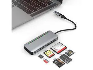 Memory Stick Pro Duo Adapter for iPhone, 7 in 2 Camera Card Reader SD/Micro SD/CF/XD/ Pro Duo Stick with USB C USB3.0 Adapter, 5Gbps Memory Stick Adapter Read 5 Cards Simultaneously Memory Stick Pro Duo Adapter for iPhone, 7 in 2 Camera Card Reader SD/Micro SD/CF/XD/ Pro Duo Stick with USB C USB3.0 Adapter, 5Gbps Memory Stick Adapter Read 5 Cards Simultaneously