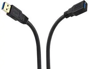 USB 3.0 Extension Cable 20 FT USB Extender Cable 20 FT Type A Male to A Female SuperSpeed Extension Cord (20FT Black) USB 3.0 Extension Cable 20 FT USB Extender Cable 20 FT Type A Male to A Female SuperSpeed Extension Cord (20FT Black)