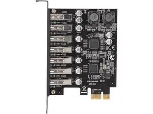 PCIE USB 3.0 Card 7 Ports PCI Expree to USB Expansion Card Super Speed 5Gbps PCI-e USB3.0 Hub Controller Adapter for Windows 11/10/8/7/XP/Vista PCIE USB 3.0 Card 7 Ports PCI Expree to USB Expansion Card Super Speed 5Gbps PCI-e USB3.0 Hub Controller Adapter for Windows 11/10/8/7/XP/Vista