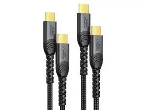 USB C to USB C Cable 6.6ft 2PACK, 60W USB-C Fast Charging Cord, Double-Braided Type C to C Work with iPhone 15/16, iPad, Galaxy S24 23 22, Powerbank, Tablet, Android Phone USB C to USB C Cable 6.6ft 2PACK, 60W USB-C Fast Charging Cord, Double-Braided Type C to C Work with iPhone 15/16, iPad, Galaxy S24 23 22, Powerbank, Tablet, Android Phone
