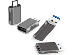 Pack of 4 USB C to USB Adapters 2*USB-C to USB-A & 2*USB-A to USB-C Female Adapter Speed Data Transfer & Fast Charging for iPhone/PC//iPad/Laptop/etc USB to USB C Adapter (Pack of 4) Pack of 4 USB C to USB Adapters 2*USB-C to USB-A & 2*USB-A to USB-C Female Adapter Speed Data Transfer & Fast Charging for iPhone/PC//iPad/Laptop/etc USB to USB C Adapter (Pack of 4)