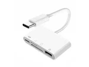 USB 2.0 Type C USB-C to TF Micro SD SDXC USB Female Card Reader PD 27W Adapter for Laptop Tablet Phone USB 2.0 Type C USB-C to TF Micro SD SDXC USB Female Card Reader PD 27W Adapter for Laptop Tablet Phone