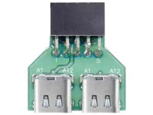Adapter Dual Ports USB 3.1 Type C USB-C Female to USB 2.0 Motherboard 9pin 10pin Header Adapter PCBA 480Mbps Adapter Dual Ports USB 3.1 Type C USB-C Female to USB 2.0 Motherboard 9pin 10pin Header Adapter PCBA 480Mbps