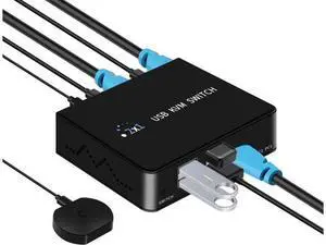 HDMI KVM Switches 4K@60hz 2 Ports HDMI Kvm Switch 1 Monitors 2 Computers,USB Switcher 2 Computers Share 4 Usb2.0 Devices Keyboard Mouse Printer USB Switch,Supports Desktop Controller and Button Switch HDMI KVM Switches 4K@60hz 2 Ports HDMI Kvm Switch 1 Monitors 2 Computers,USB Switcher 2 Computers Share 4 Usb2.0 Devices Keyboard Mouse Printer USB Switch,Supports Desktop Controller and Button Switch