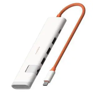 USB-C Hub, 5 in 1 Multiport USB C Splitter Ultra Slim Heat Dissipation Docking Station with 1000Mbps RJ45, USB3.0 * 3 and 5V/3A Power Supply for MacBook Laptops iPad External SSDs (KZWN01R) USB-C Hub, 5 in 1 Multiport USB C Splitter Ultra Slim Heat Dissipation Docking Station with 1000Mbps RJ45, USB3.0 * 3 and 5V/3A Power Supply for MacBook Laptops iPad External SSDs (KZWN01R)