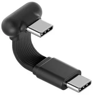180 Degree U-Type USB-C Cable, Short Flat 60W 20V/3A Fast Charging Cable, 480Mbps Data Transfer for iPhone 17 16 Pro Max, Galaxy S25 Ultra S25+, Power Bank, Cooling Fan (Black, 0.11ft) 180 Degree U-Type USB-C Cable, Short Flat 60W 20V/3A Fast Charging Cable, 480Mbps Data Transfer for iPhone 17 16 Pro Max, Galaxy S25 Ultra S25+, Power Bank, Cooling Fan (Black, 0.11ft)