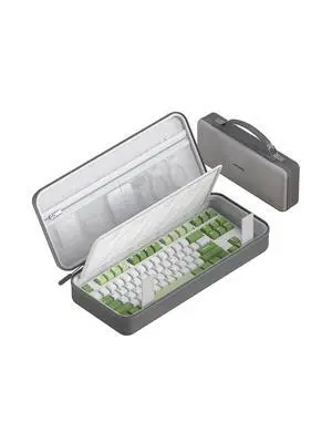 Keyboard Bag Hard Shell Portable Travel Carrying Case, 68/87 Keys EVA 900D Oxford Cloth Storage Case Electronic Organizer Shockproof Waterproof (Grey, 87 Key) Keyboard Bag Hard Shell Portable Travel Carrying Case, 68/87 Keys EVA 900D Oxford Cloth Storage Case Electronic Organizer Shockproof Waterproof (Grey, 87 Key)