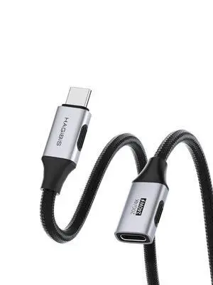 USB C Extension Cable, Braided USB Type C Male to Female Extender Cord, 20Gbps 240W 4K@60Hz Fast Charging for iPhone 17 16 15 Pro Max, iPad Pro, Laptop, Switch, Steam Deck, ROG (1.6FT) USB C Extension Cable, Braided USB Type C Male to Female Extender Cord, 20Gbps 240W 4K@60Hz Fast Charging for iPhone 17 16 15 Pro Max, iPad Pro, Laptop, Switch, Steam Deck, ROG (1.6FT)