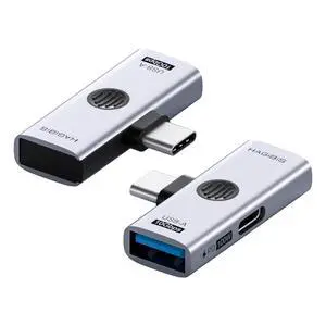 USB-C Splitter with 100W Fast Charging and 10Gbps USB 3.2, 2 in 1 OTG Adapter for iPhone 16/15 Pro Max, iPad Pro, MacBook, Rog Ally, Steam Deck, Quest 3 2 (TUA08 USB + PD) USB-C Splitter with 100W Fast Charging and 10Gbps USB 3.2, 2 in 1 OTG Adapter for iPhone 16/15 Pro Max, iPad Pro, MacBook, Rog Ally, Steam Deck, Quest 3 2 (TUA08 USB + PD)