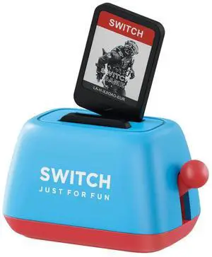 Switch Game Case Compatible with Nintendo Switch Playing Cards, Portable Cute Toaster Storage Holder, Storage for 2 Switch Game Cassettes (Blue) Switch Game Case Compatible with Nintendo Switch Playing Cards, Portable Cute Toaster Storage Holder, Storage for 2 Switch Game Cassettes (Blue)