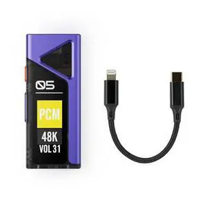 FC5 USB DAC Headphone Amplifier & USB C OTG Cable (Purple) FC5 USB DAC Headphone Amplifier & USB C OTG Cable (Purple)