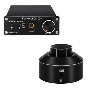 FX-Audio DAC-X6 Headphone amp dac Combo + Mini Active Volume Control Knob FX-Audio DAC-X6 Headphone amp dac Combo + Mini Active Volume Control Knob