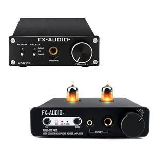 FX Audio DAC-X6 USB DAC AMP Combo and Tube 02 Pro 5725 Tube Pre-amp FX Audio DAC-X6 USB DAC AMP Combo and Tube 02 Pro 5725 Tube Pre-amp