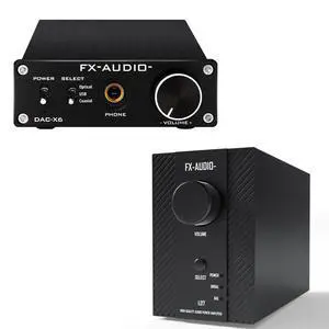 FX-Audio- DAC-X6 DAC Headphone amp and L07 200Wx2 Stereo Audio Amplifier FX-Audio- DAC-X6 DAC Headphone amp and L07 200Wx2 Stereo Audio Amplifier