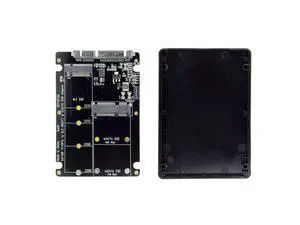 2 in 1 Combo M.2 NGFF B-Key & mSATA SSD to SATA 3.0 Adapter Converter Case Enclosure 2 in 1 Combo M.2 NGFF B-Key & mSATA SSD to SATA 3.0 Adapter Converter Case Enclosure