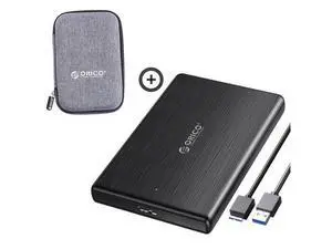 2.5 Hard Drive Enclosure for 2.5" SATA HDD/SSD 2189U3 and Hard Drive Case Storage Bag PHD-25-GY 2.5 Hard Drive Enclosure for 2.5" SATA HDD/SSD 2189U3 and Hard Drive Case Storage Bag PHD-25-GY