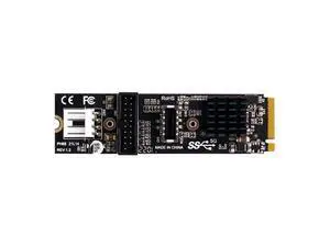 5Gbps Type-E USB 3.1 Front Panel Socket & USB 2.0 to NVME NGFF M-Key Express Card VL805 Adapter for Motherboard 5Gbps Type-E USB 3.1 Front Panel Socket & USB 2.0 to NVME NGFF M-Key Express Card VL805 Adapter for Motherboard