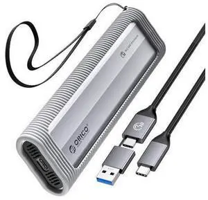 Aluminum M.2 NVMe SSD Enclosure, USB 3.2 Gen 2(10Gbps ) to Tool-Free NVMe PCI-E M.2 SSD Case, Support UASP for M/B&M Keys Size 2230/2242/2260/2280 Aluminum M.2 NVMe SSD Enclosure, USB 3.2 Gen 2(10Gbps ) to Tool-Free NVMe PCI-E M.2 SSD Case, Support UASP for M/B&M Keys Size 2230/2242/2260/2280