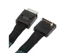 Down Angled 90 Degree OcuLink PCIe 4.0 PCI-Express SFF-8611 4i to SFF-8611 Data Active Cable for eGPU SSD 80cm Down Angled 90 Degree OcuLink PCIe 4.0 PCI-Express SFF-8611 4i to SFF-8611 Data Active Cable for eGPU SSD 80cm