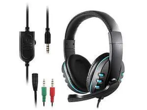 3.5mm Gaming Headset with Mic, Over-Ear Noise Isolating Headphones, Volume Control, Compatible with PC, PS4, Xbox One (Black) 3.5mm Gaming Headset with Mic, Over-Ear Noise Isolating Headphones, Volume Control, Compatible with PC, PS4, Xbox One (Black)