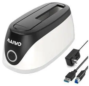 Hard Drive Docking Station for 2.5 3.5 Inch SATA HDD SSD, 24TB Capacity, 12V 2A Power Supply, USB 3.0 to External Hard Drive Adapter Reader Case Hard Drive Docking Station for 2.5 3.5 Inch SATA HDD SSD, 24TB Capacity, 12V 2A Power Supply, USB 3.0 to External Hard Drive Adapter Reader Case