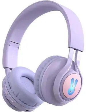 Bluetooth 5.0 Kids Wireless Headphones, Foldable Over-Ear with 85dB Volume Limit for Online Learning & Travel Bluetooth 5.0 Kids Wireless Headphones, Foldable Over-Ear with 85dB Volume Limit for Online Learning & Travel