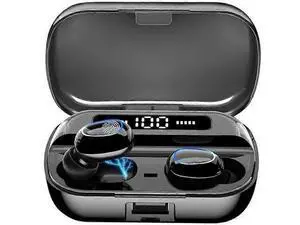 Bluetooth 5.2 Wireless Earbuds with Noise Cancelling Mic, 144H Playtime, Mini In-Ear Headphones (Black) Bluetooth 5.2 Wireless Earbuds with Noise Cancelling Mic, 144H Playtime, Mini In-Ear Headphones (Black)