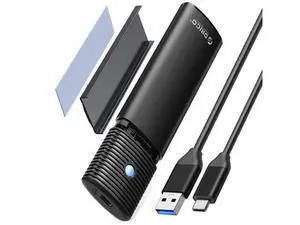M.2 NVMe SATA SSD Enclosure Adapter Tool-Free, USB C 3.2 Gen 2 10Gbps NVMe, 5Gbps NGFF SATA PCIe M-Key(B+M Key) 2230/2242/2260/2280, Aluminum External M2 Reader Support UASP Trim- BK(G2A) M.2 NVMe SATA SSD Enclosure Adapter Tool-Free, USB C 3.2 Gen 2 10Gbps NVMe, 5Gbps NGFF SATA PCIe M-Key(B+M Key) 2230/2242/2260/2280, Aluminum External M2 Reader Support UASP Trim- BK(G2A)